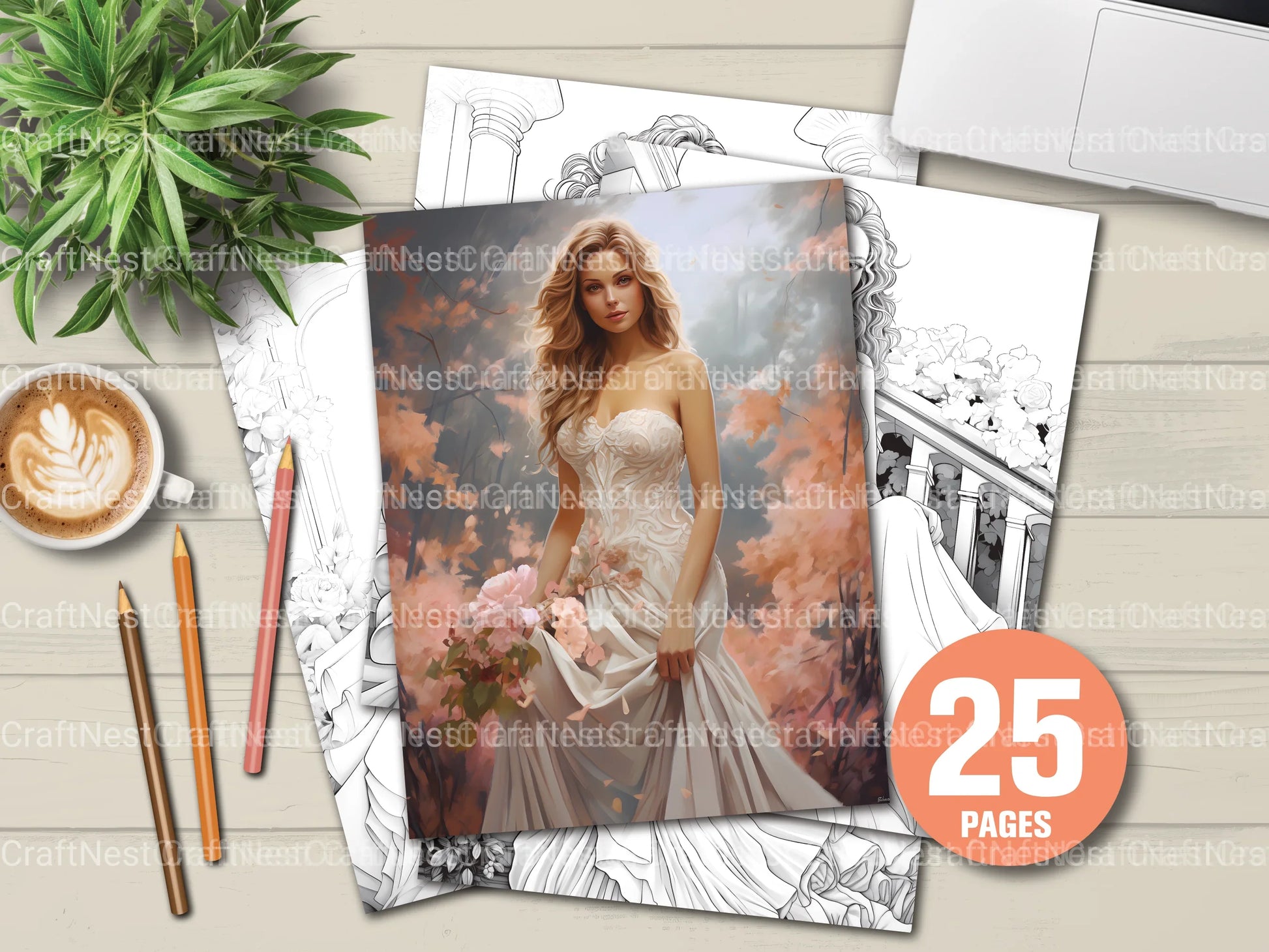 Business Women Coloring Book 1 - CraftNest - Digital Crafting and Art