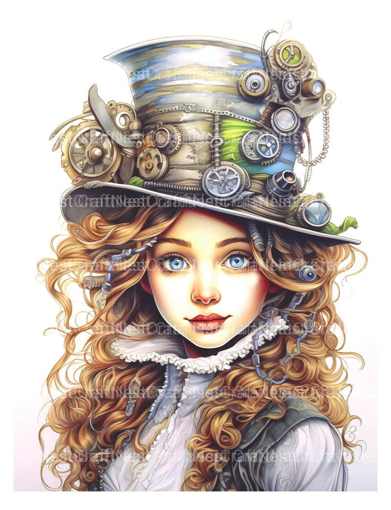 Victorian Girl Coloring Book - CraftNest - Digital Crafting and Art