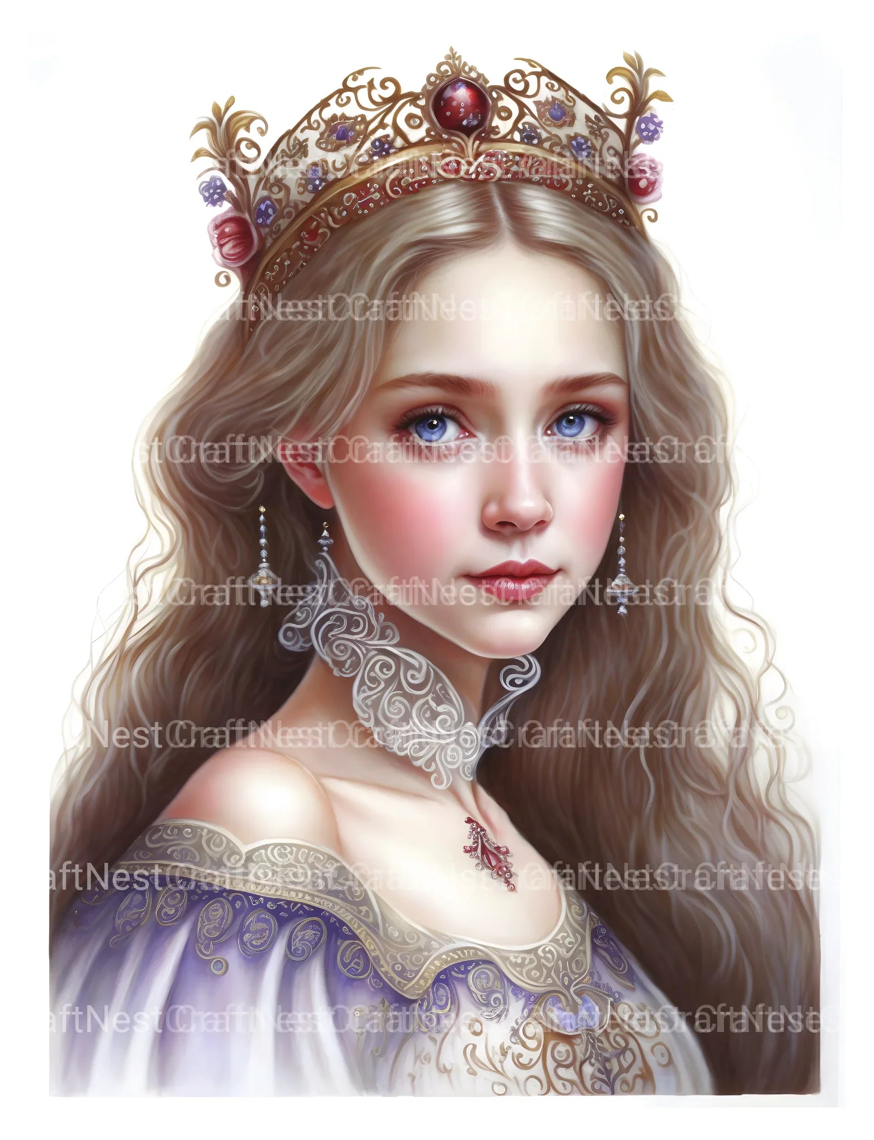 Venetian Mask Girl Coloring Book - CraftNest - Digital Crafting and Art