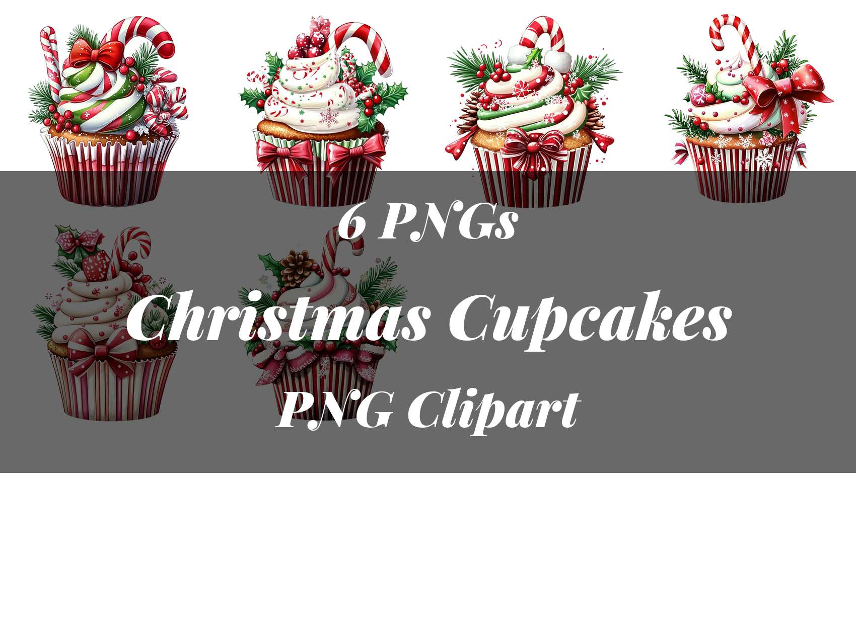 Christmas Cupcakes Clipart