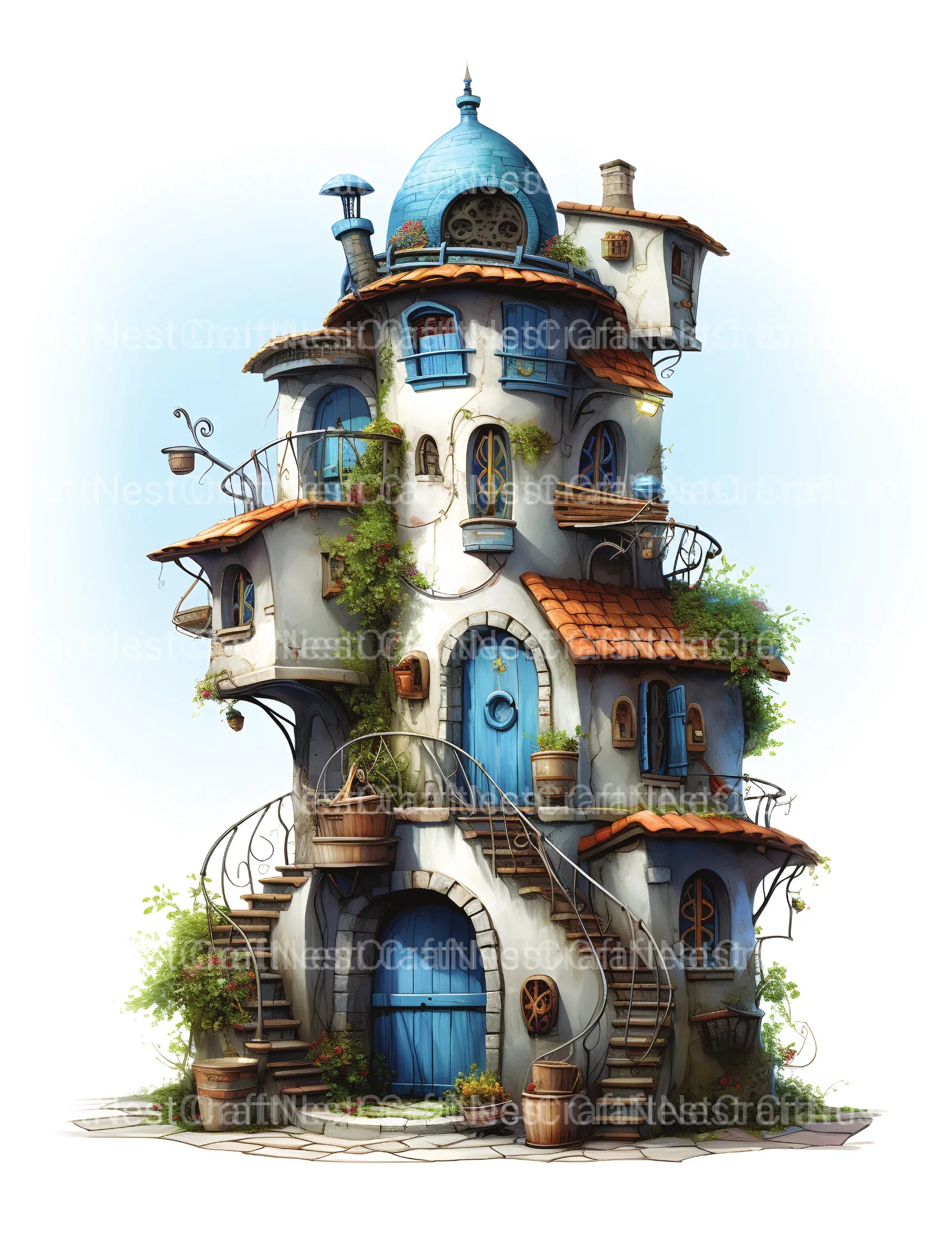 Turkish Tiny House Coloring Book - CraftNest - Digital Crafting and Art