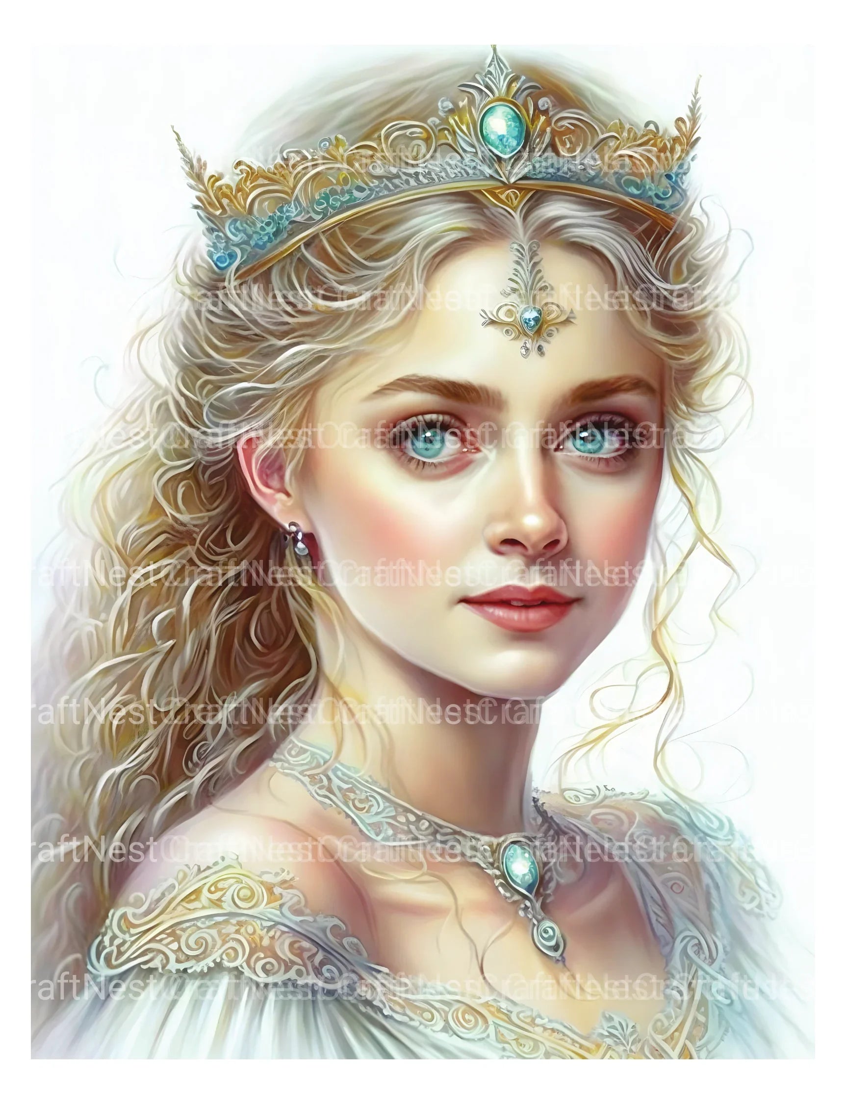 Venetian Mask Girl Coloring Book - CraftNest - Digital Crafting and Art