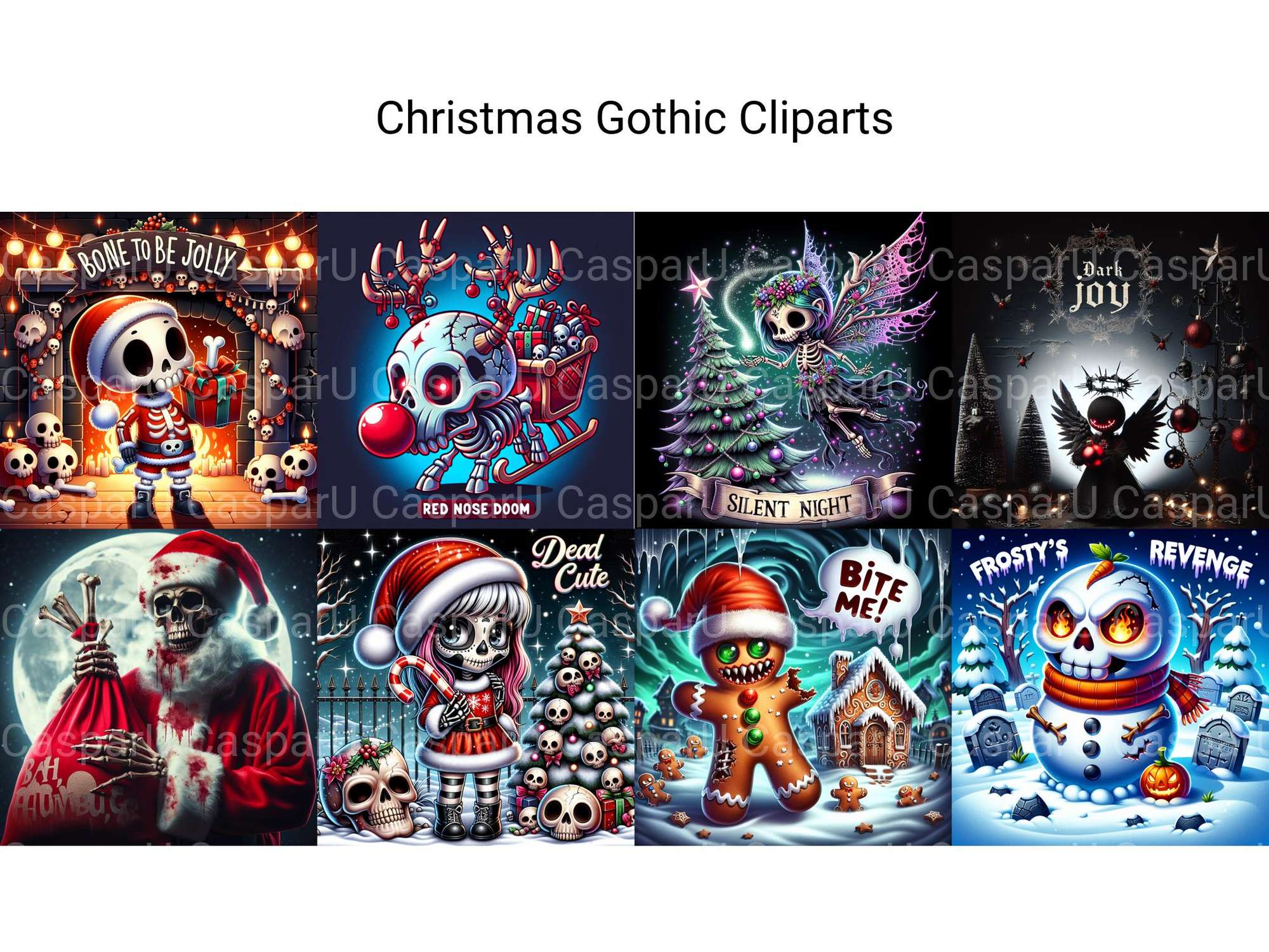 Christmas Gothic Clipart