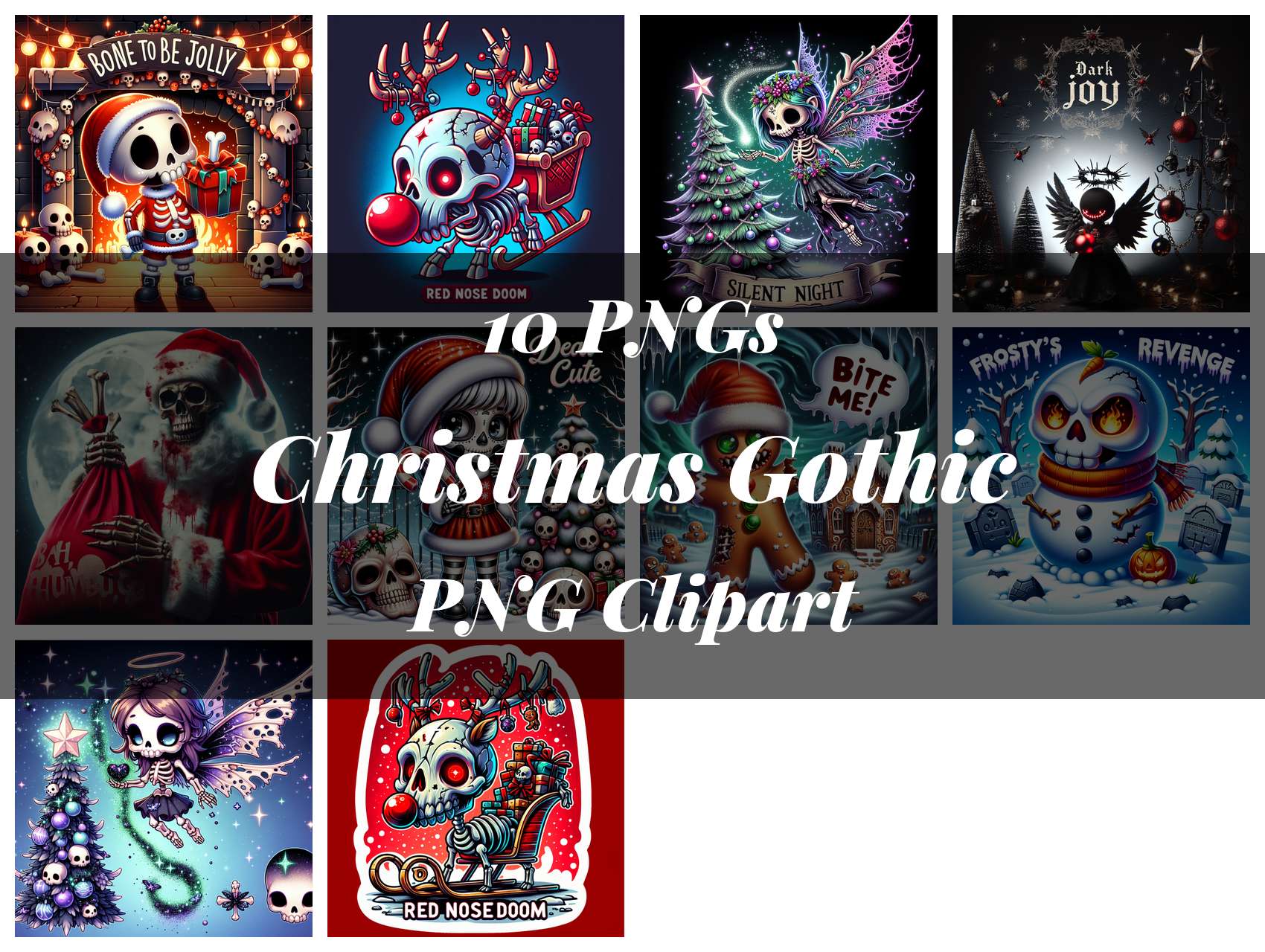 Christmas Gothic Clipart