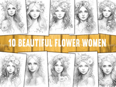 Forest Fairy Girl Coloring Book - CraftNest - Digital Crafting and Art