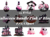 Halloween Bundle Pink & Black Clipart