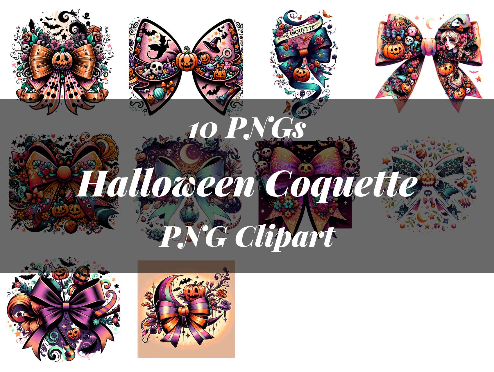 Halloween Coquette Clipart