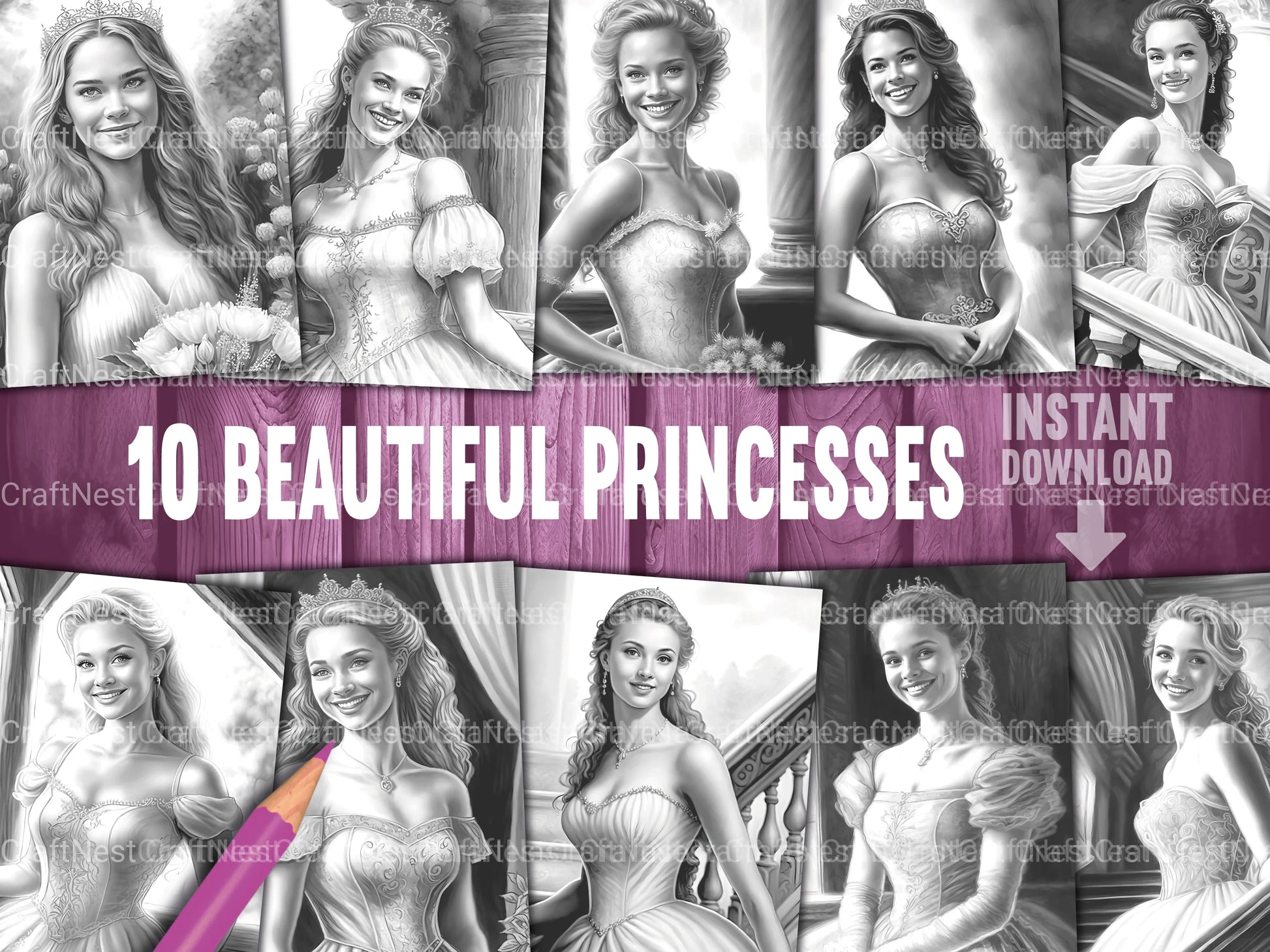 Steampunk Girl Coloring Book 1 - CraftNest - Digital Crafting and Art