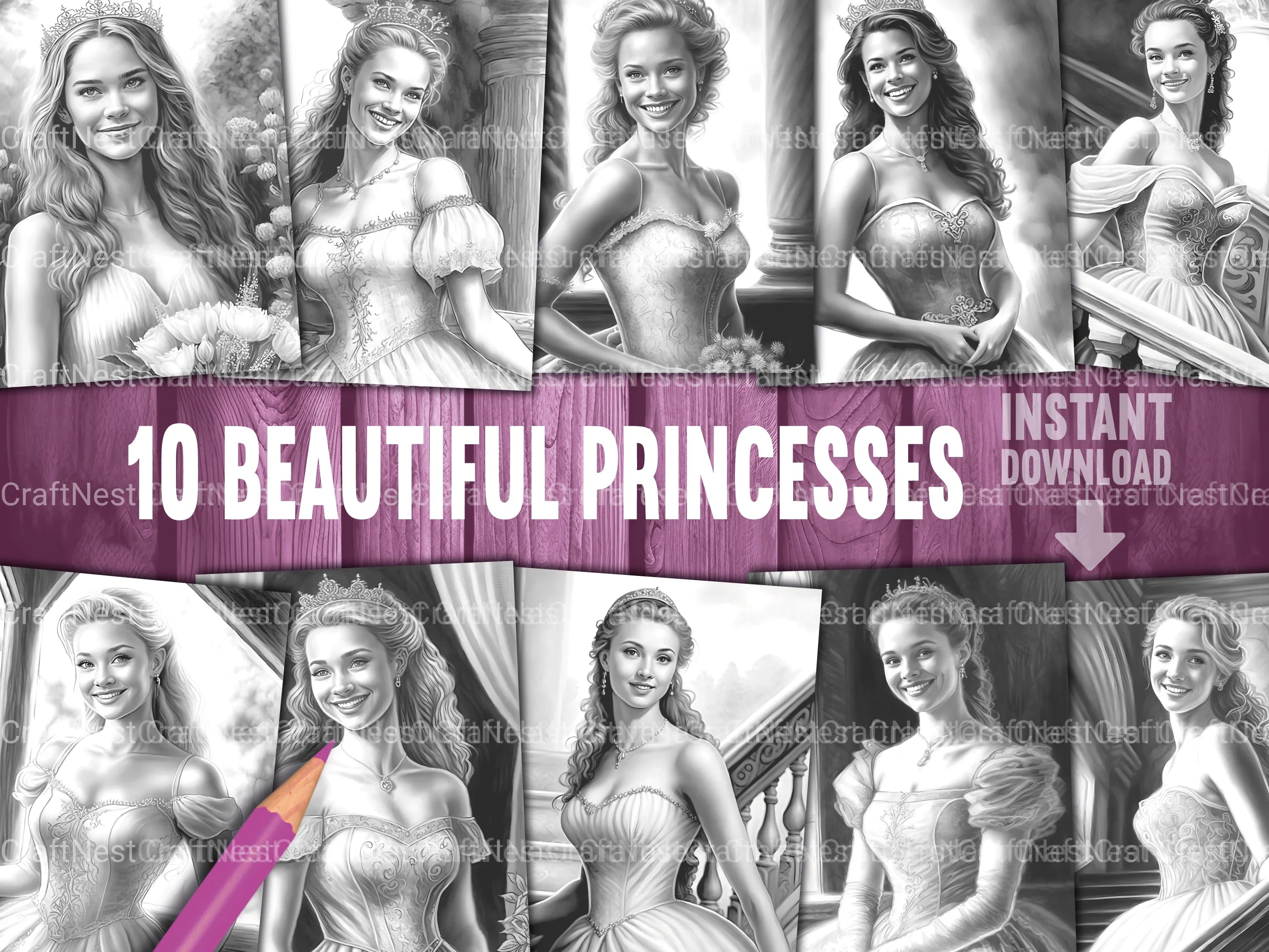 Steampunk Girl Coloring Book 1 - CraftNest - Digital Crafting and Art