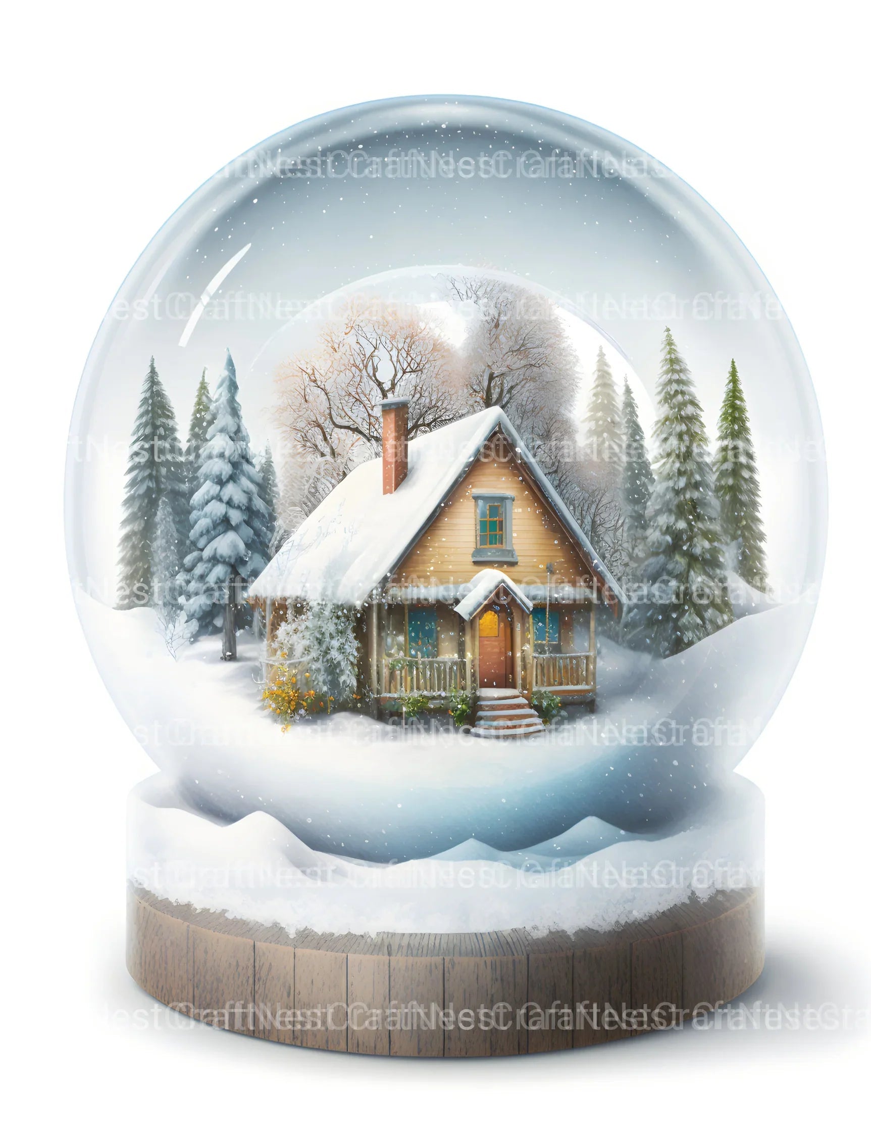 Snow Globe Nature Scene Coloring Book - CraftNest - Digital Crafting and Art