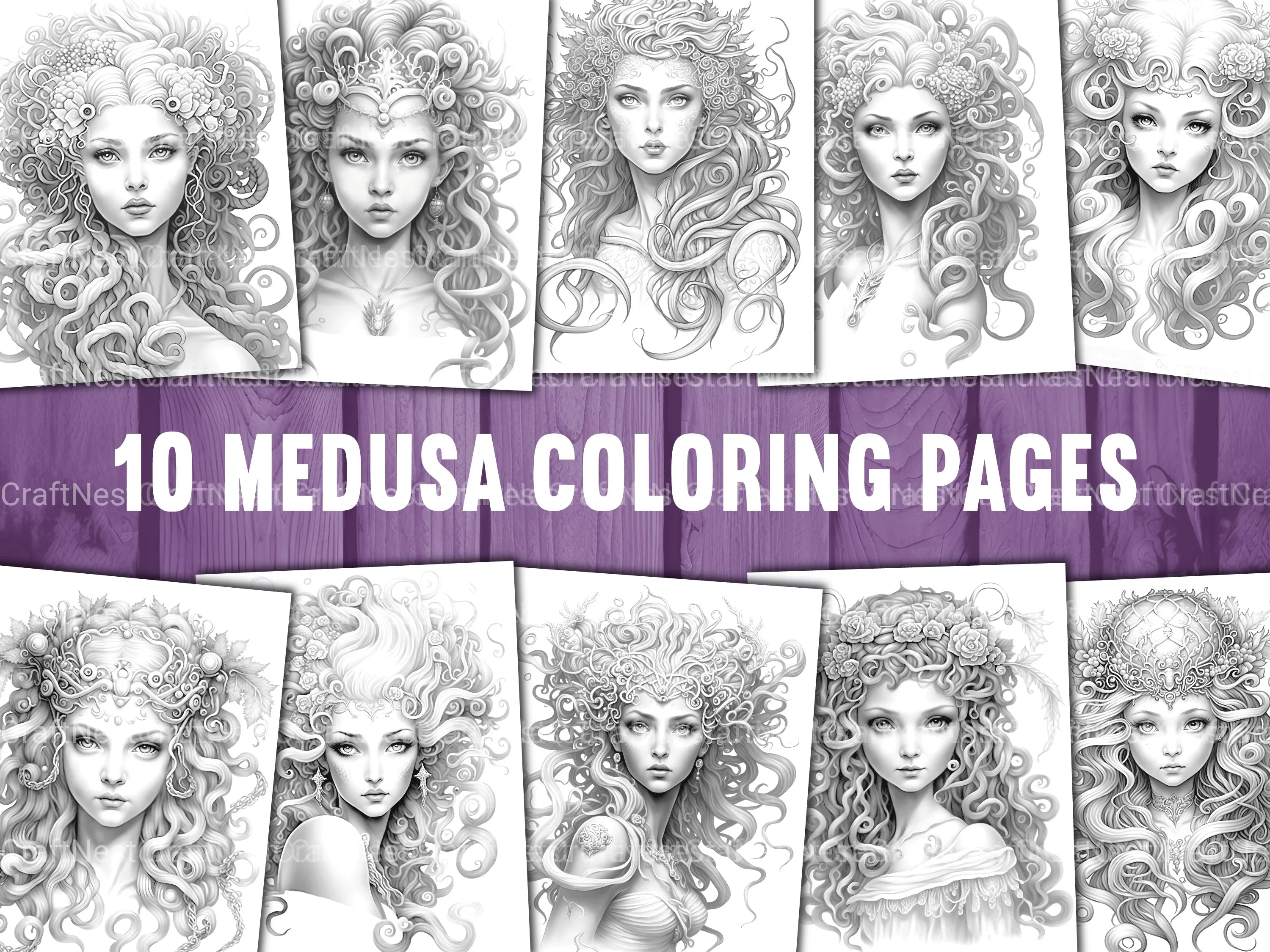 Medusa Coloring Book