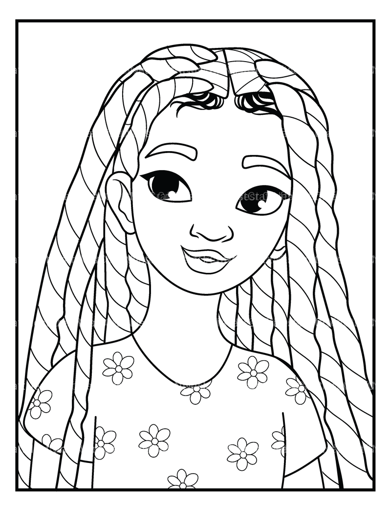 African Women Coloring Book - CraftNest - Digital Crafting and Art