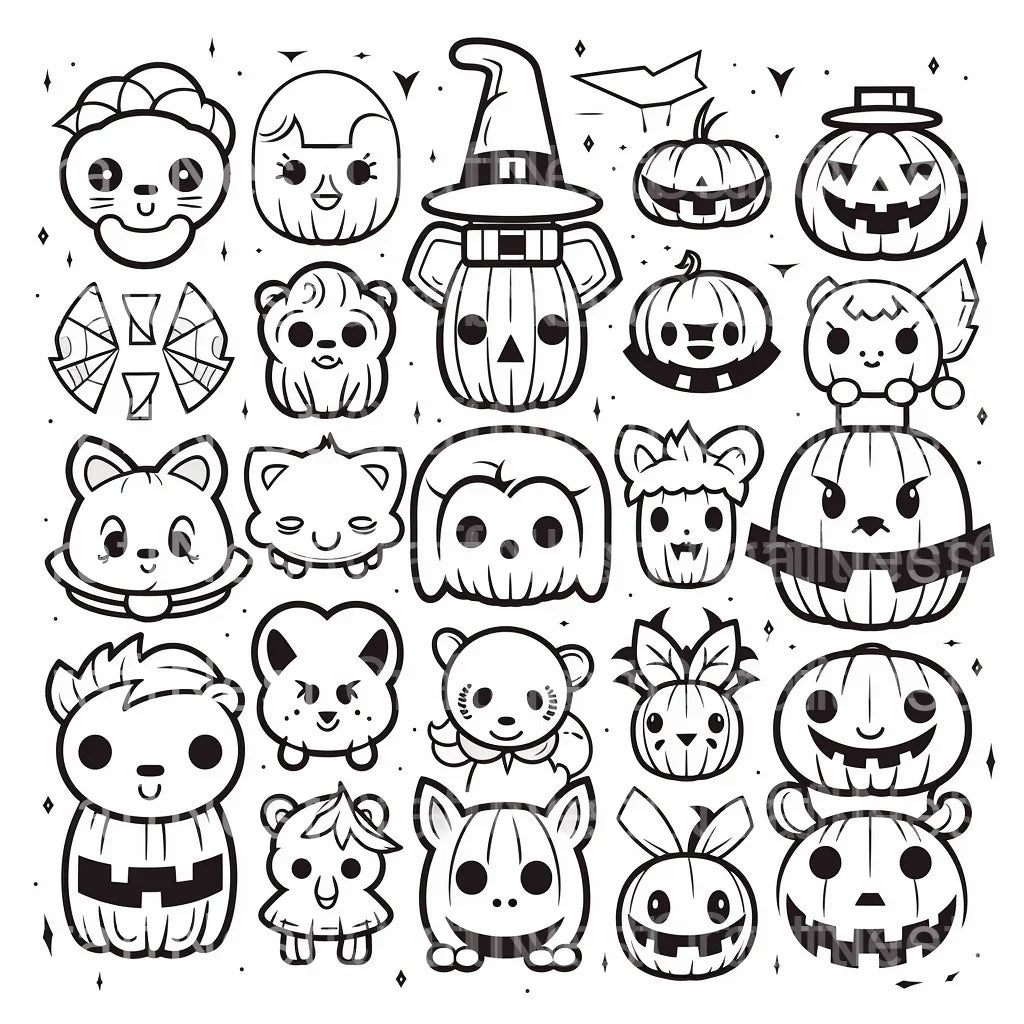 Kids Halloween Coloring Book 10 - CraftNest - Digital Crafting and Art