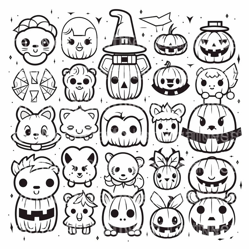 Kids Halloween Coloring Book 10 - CraftNest - Digital Crafting and Art