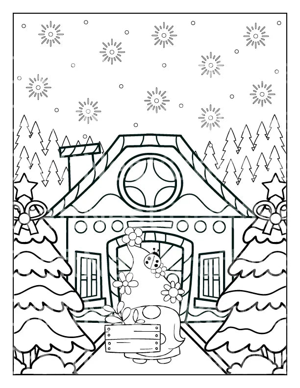 Kids Christmas Coloring Book - CraftNest - Digital Crafting and Art