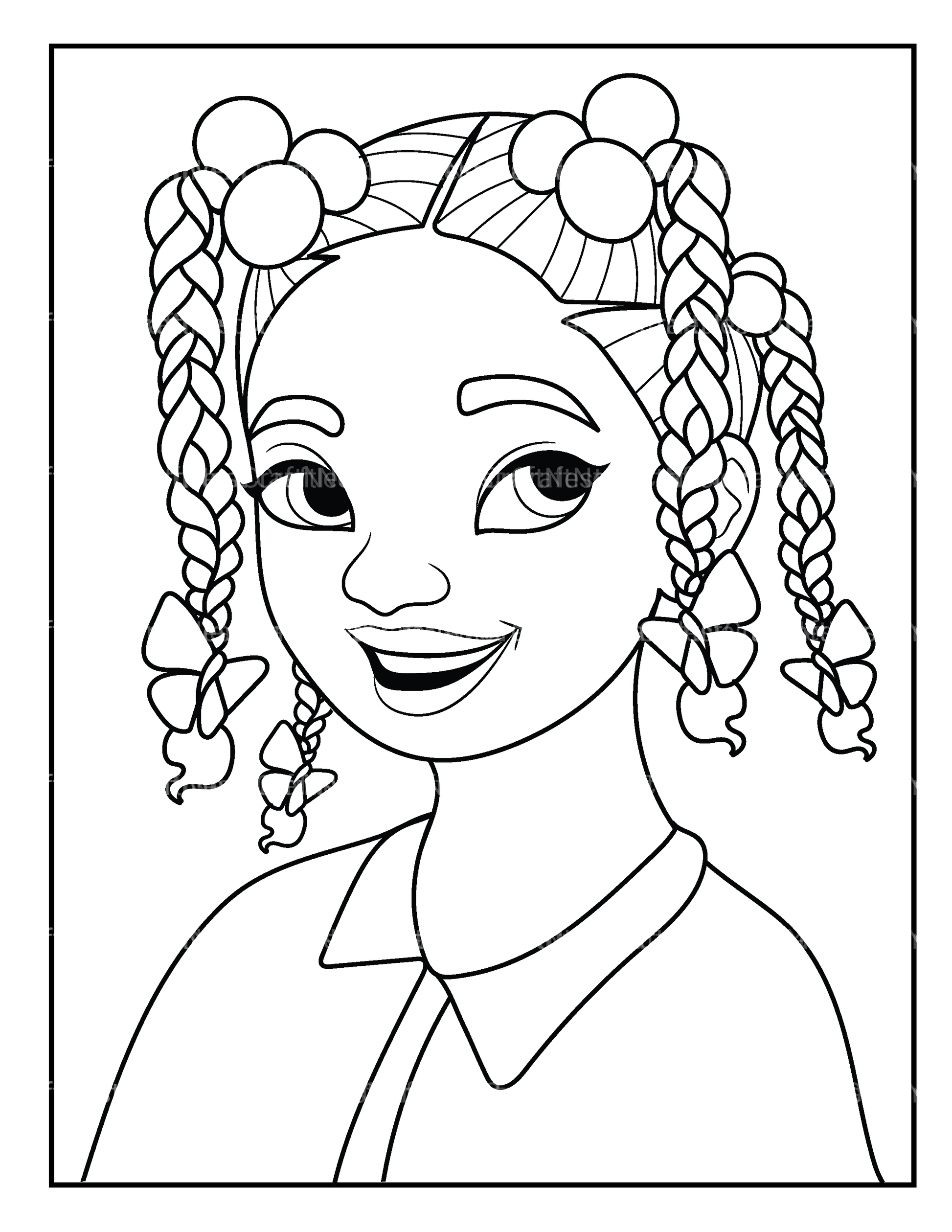 African Women Coloring Book - CraftNest - Digital Crafting and Art