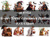 Trick-Or-Treat Grannies Halloween Clipart