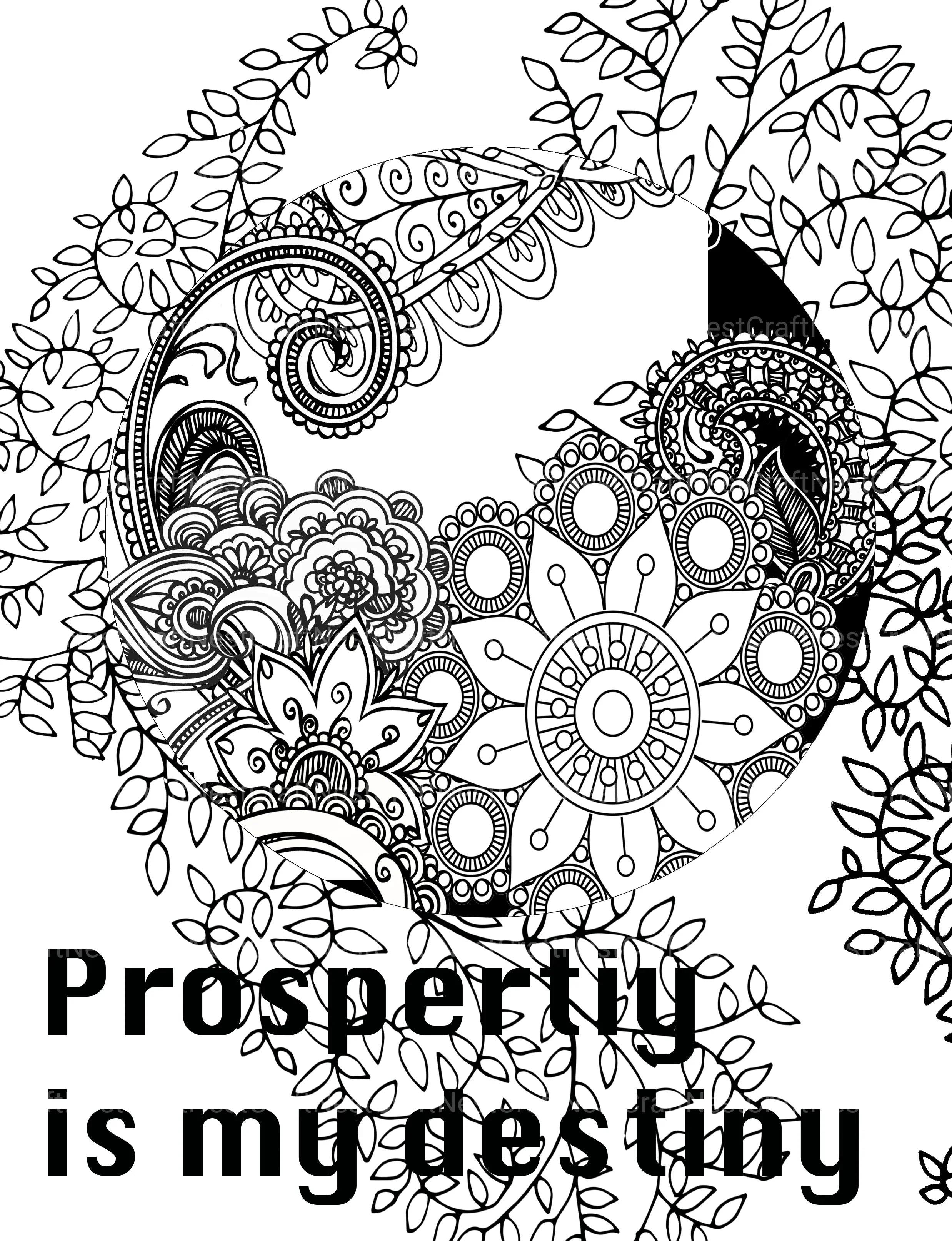 Colorist Heaven Affirmations Coloring Book - CraftNest - Digital Crafting and Art