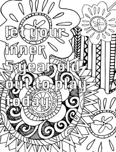 Colorist Heaven Affirmations Coloring Book - CraftNest - Digital Crafting and Art