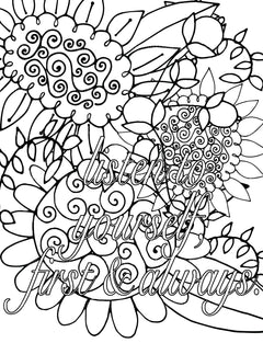Colorist Heaven Affirmations Coloring Book - CraftNest - Digital Crafting and Art