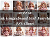 Pink Gingerbread Girl Bonus Fairytale Clipart