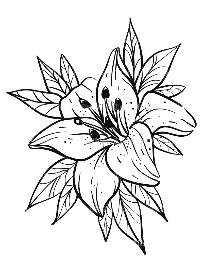 Floral Coloring Book - CraftNest - Digital Crafting and Art