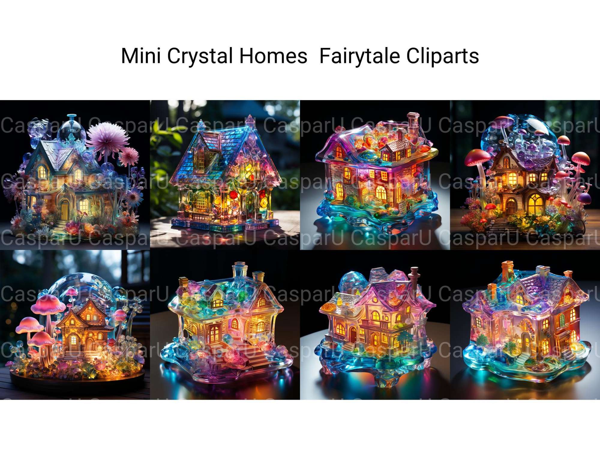 Mini Crystal Homes Bonus Fairytale Clipart