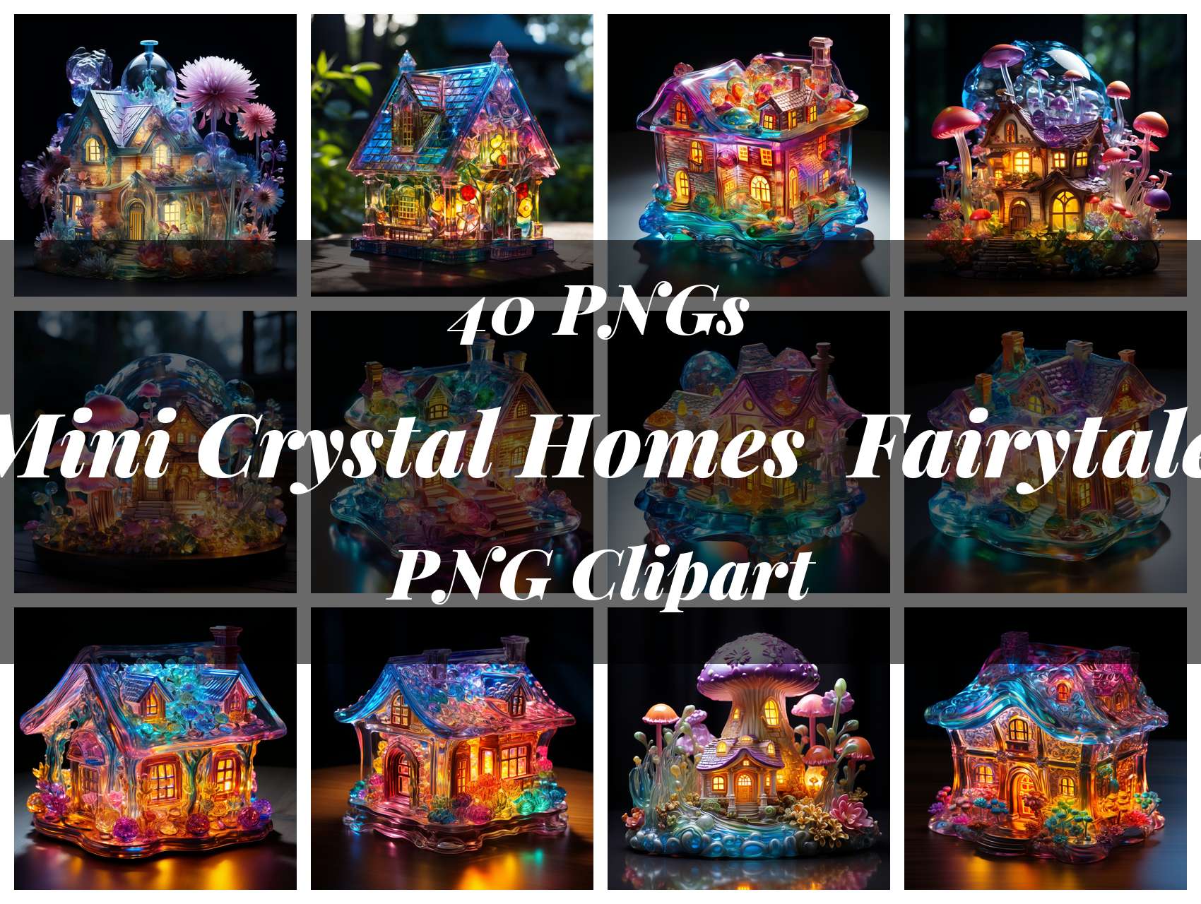 Mini Crystal Homes Bonus Fairytale Clipart