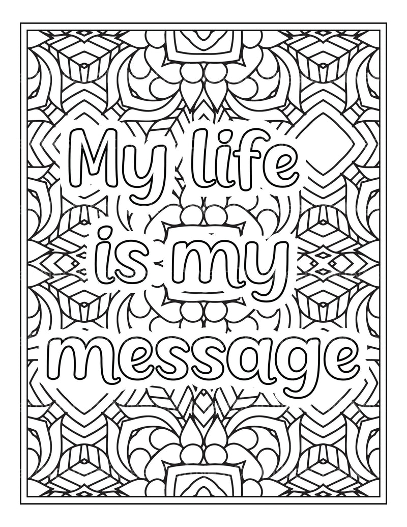 Quotes Coloring Book - CraftNest - Digital Crafting and Art