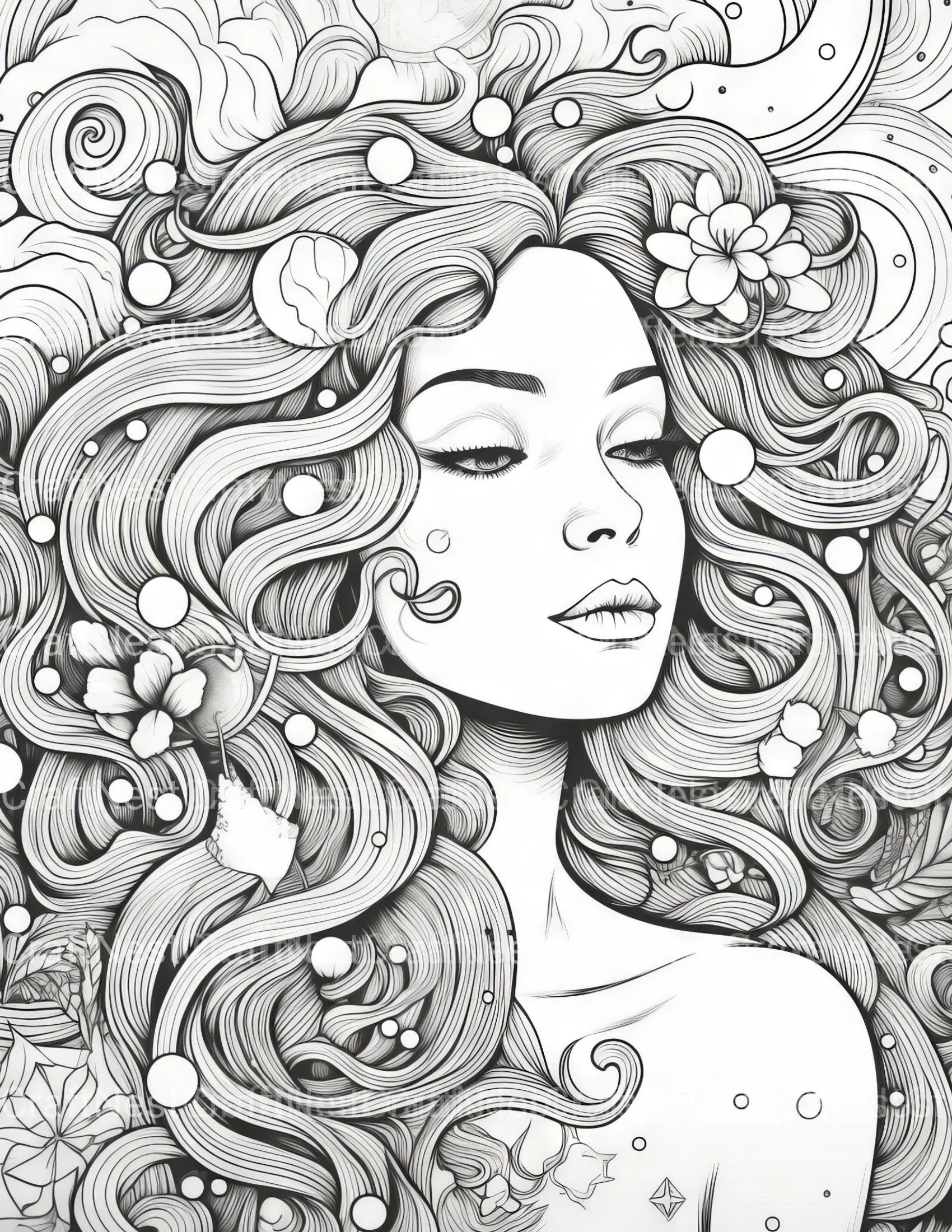 Femme Coloring Book - CraftNest - Digital Crafting and Art