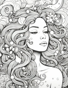 Femme Coloring Book - CraftNest - Digital Crafting and Art