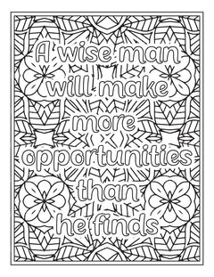 Quotes Coloring Book - CraftNest - Digital Crafting and Art