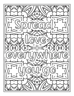Quotes Coloring Book - CraftNest - Digital Crafting and Art