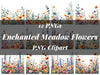 Enchanted Meadow Flowers Clipart