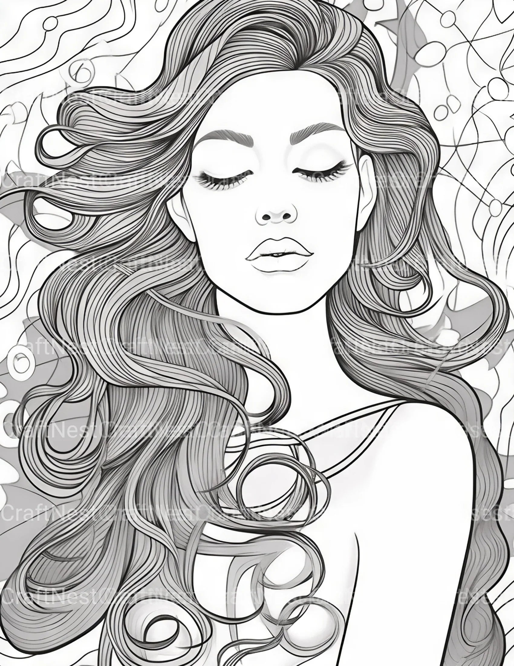 Femme Coloring Book - CraftNest - Digital Crafting and Art