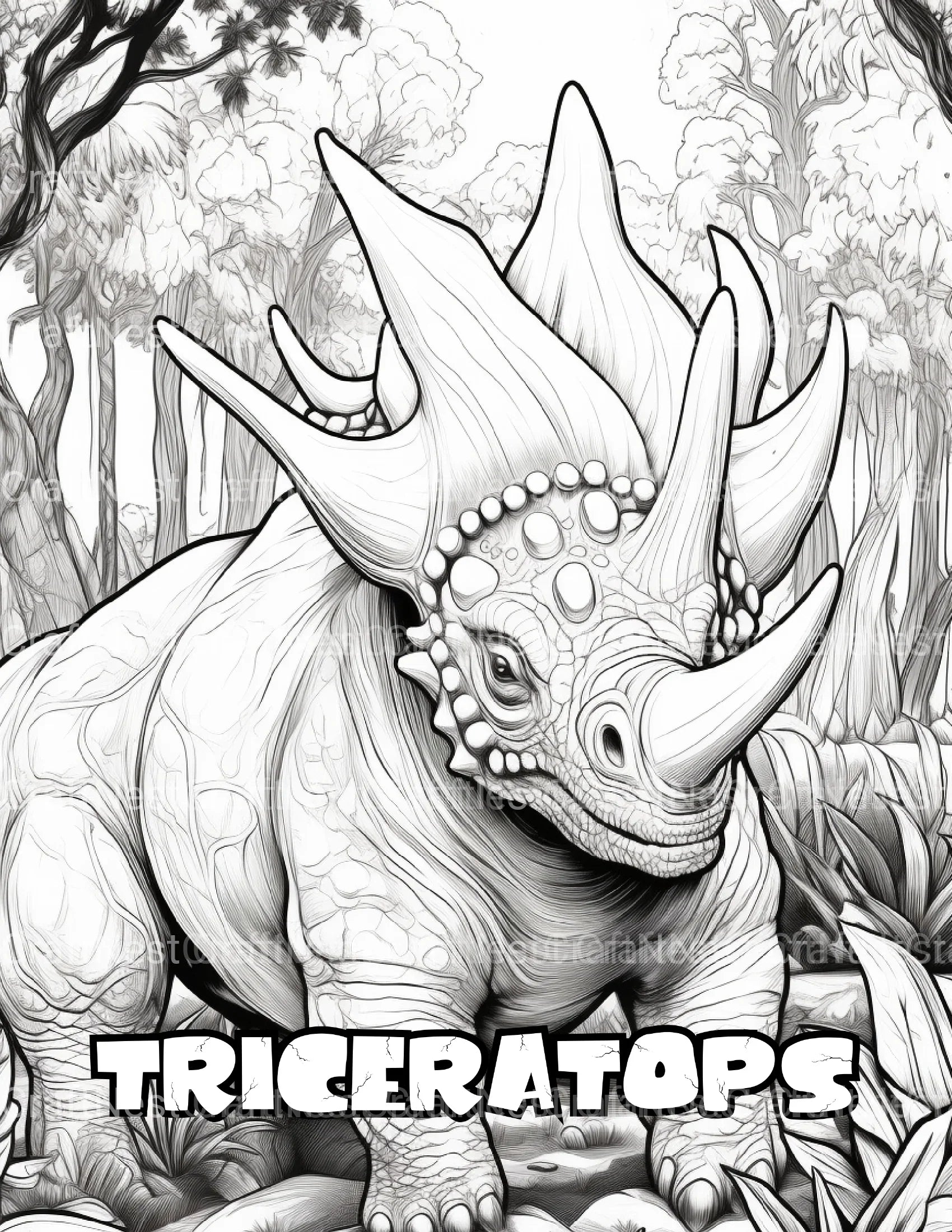 Kids Dinosaur Coloring Book - CraftNest - Digital Crafting and Art