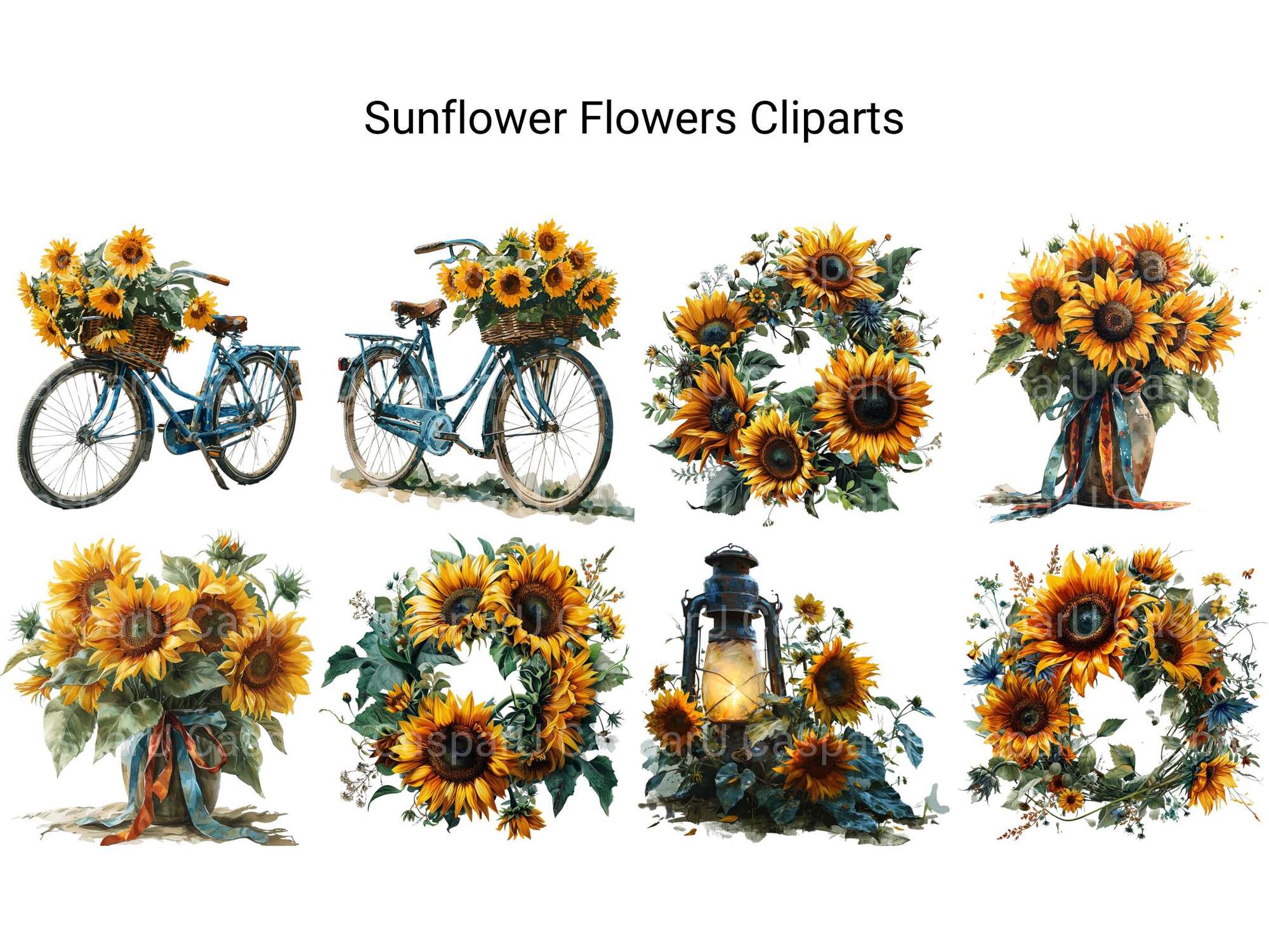 Sunflower Flowers Clipart