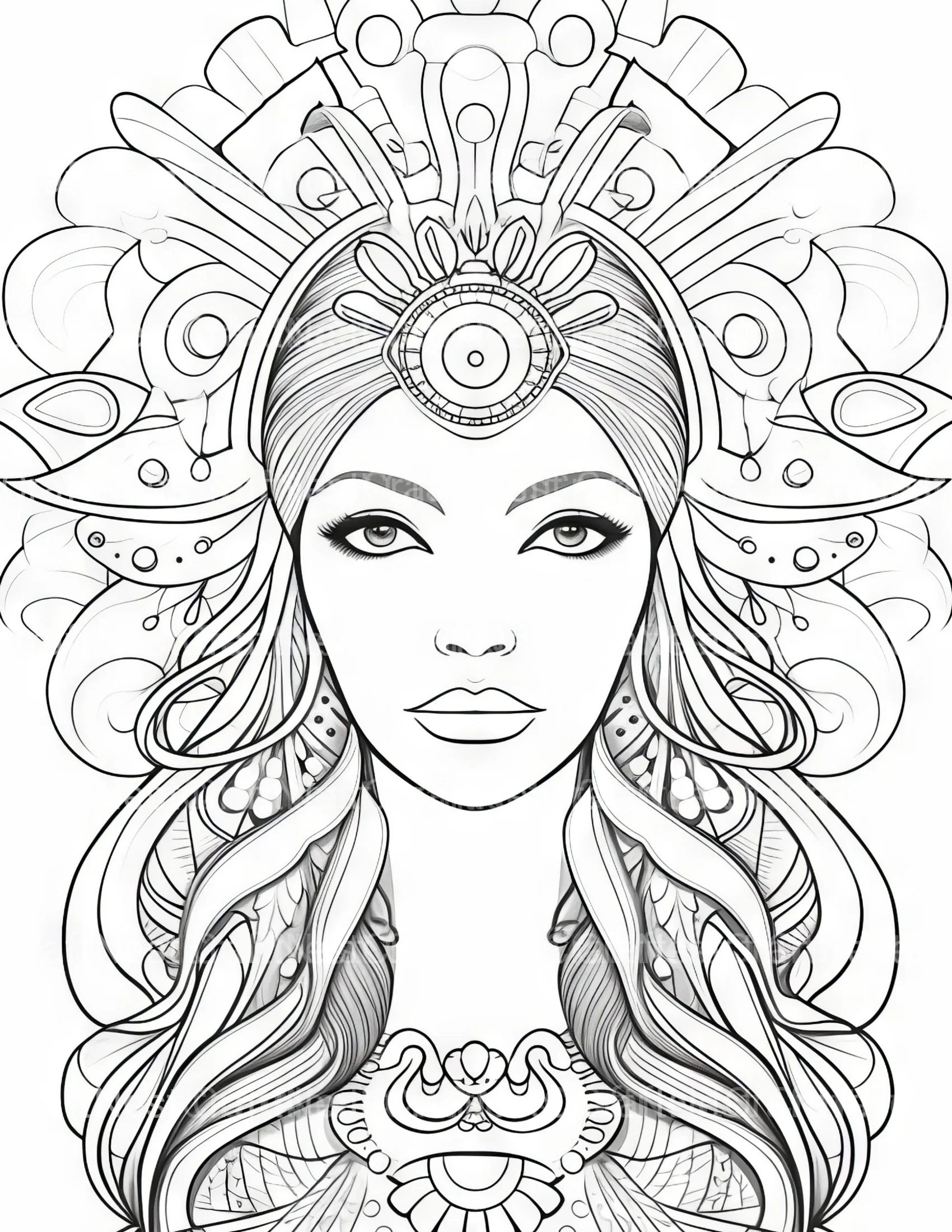 Femme Coloring Book - CraftNest - Digital Crafting and Art