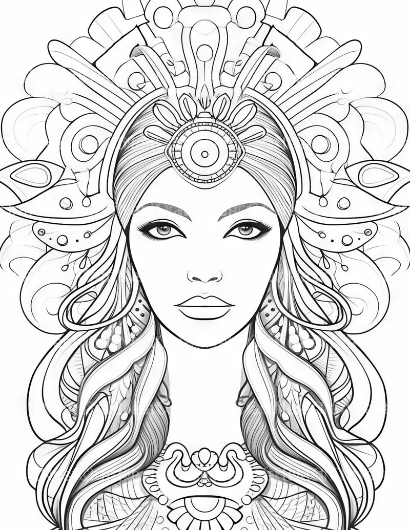 Femme Coloring Book - CraftNest - Digital Crafting and Art