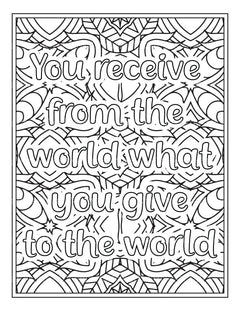 Quotes Coloring Book - CraftNest - Digital Crafting and Art
