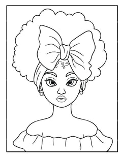 African Women Coloring Book - CraftNest - Digital Crafting and Art