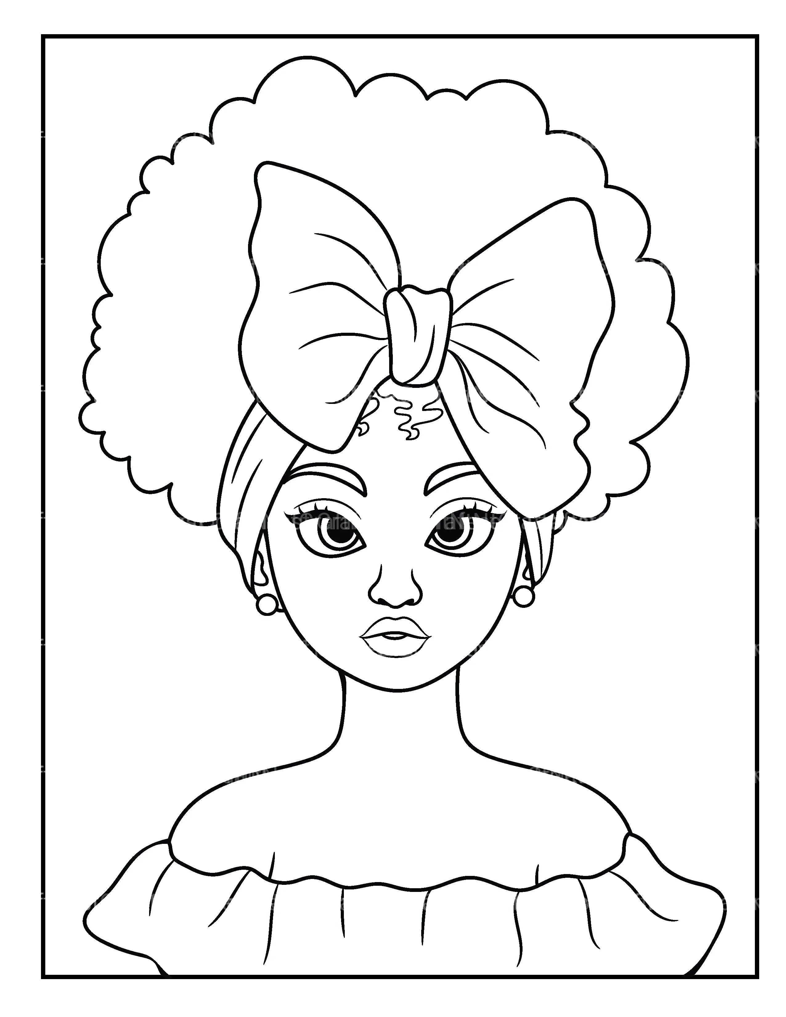 African Women Coloring Book - CraftNest - Digital Crafting and Art
