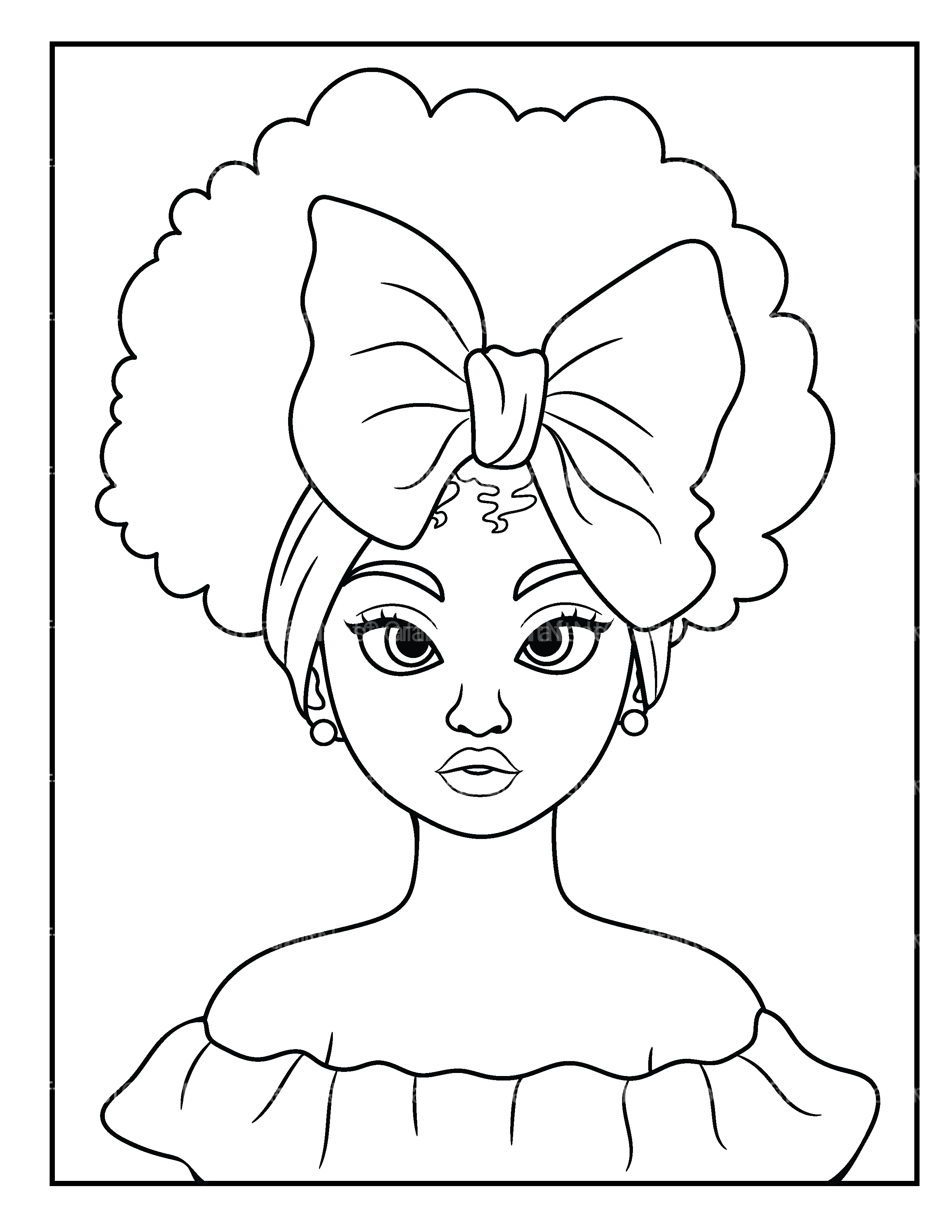 African Women Coloring Book - CraftNest - Digital Crafting and Art
