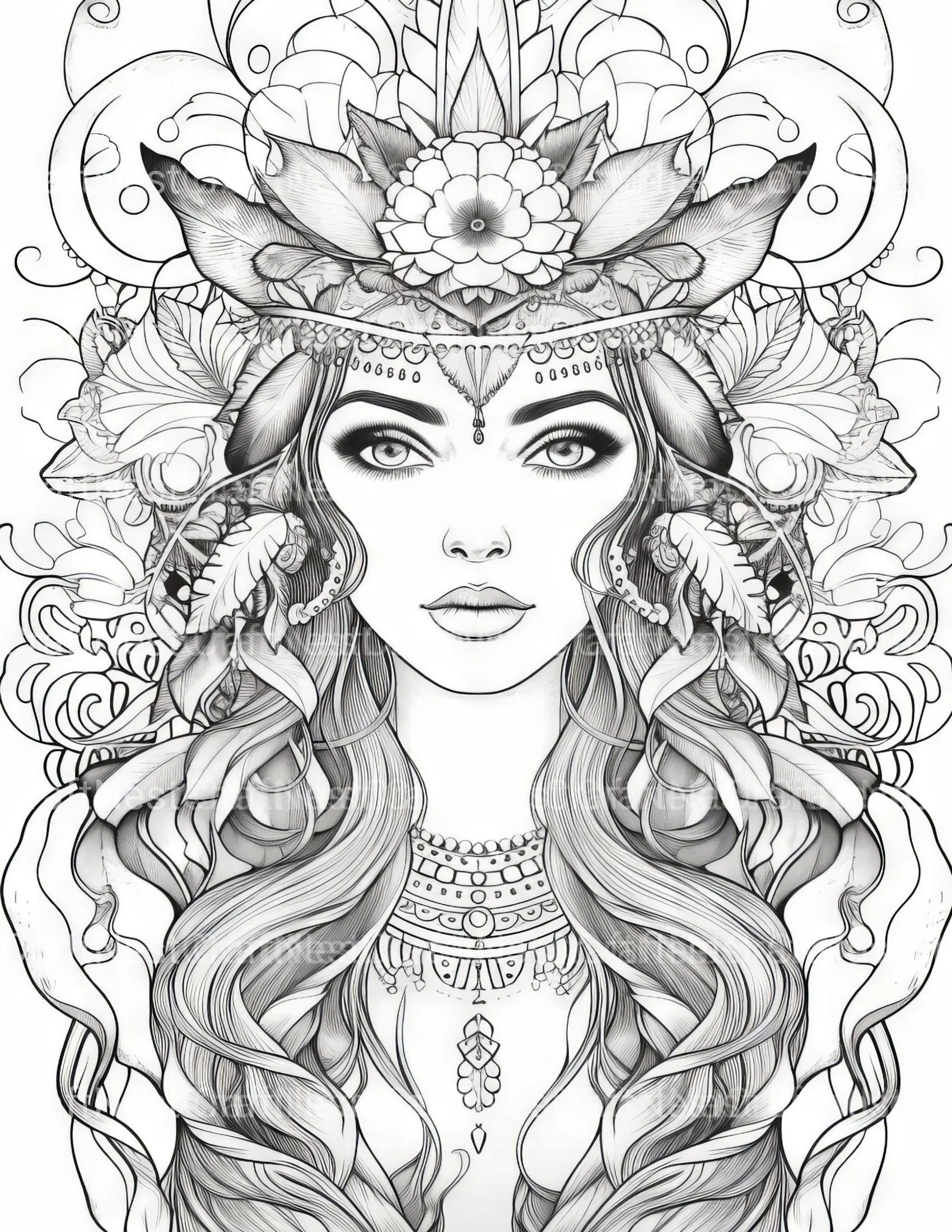 Femme Coloring Book - CraftNest - Digital Crafting and Art
