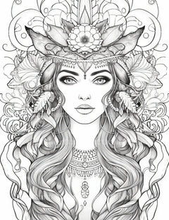 Femme Coloring Book - CraftNest - Digital Crafting and Art