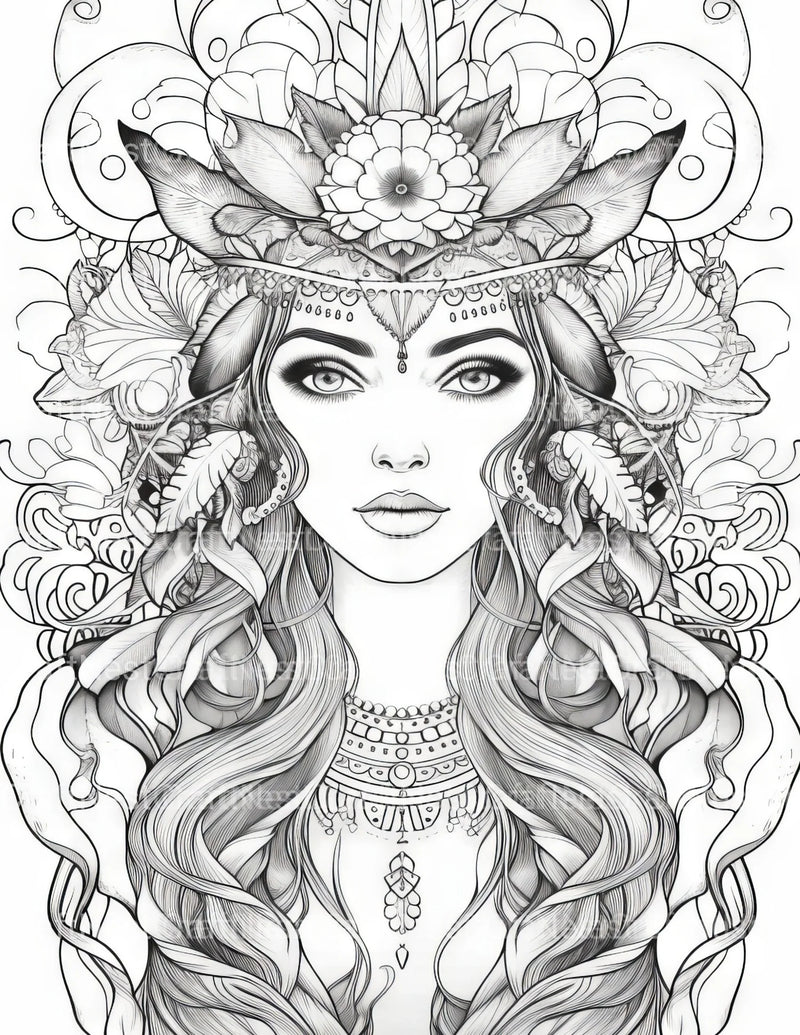 Femme Coloring Book - CraftNest - Digital Crafting and Art