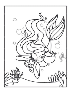 Mermaids Coloring Book - CraftNest - Digital Crafting and Art