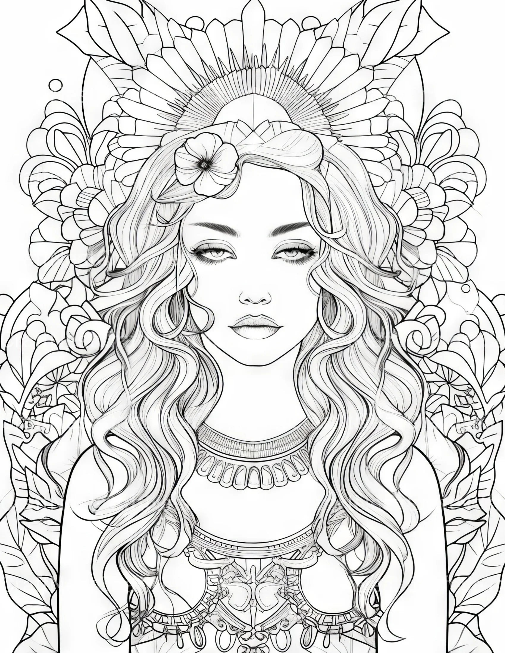 Femme Coloring Book - CraftNest - Digital Crafting and Art