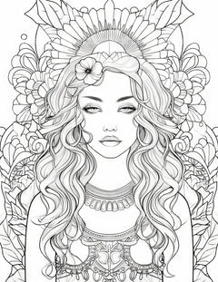 Femme Coloring Book - CraftNest - Digital Crafting and Art