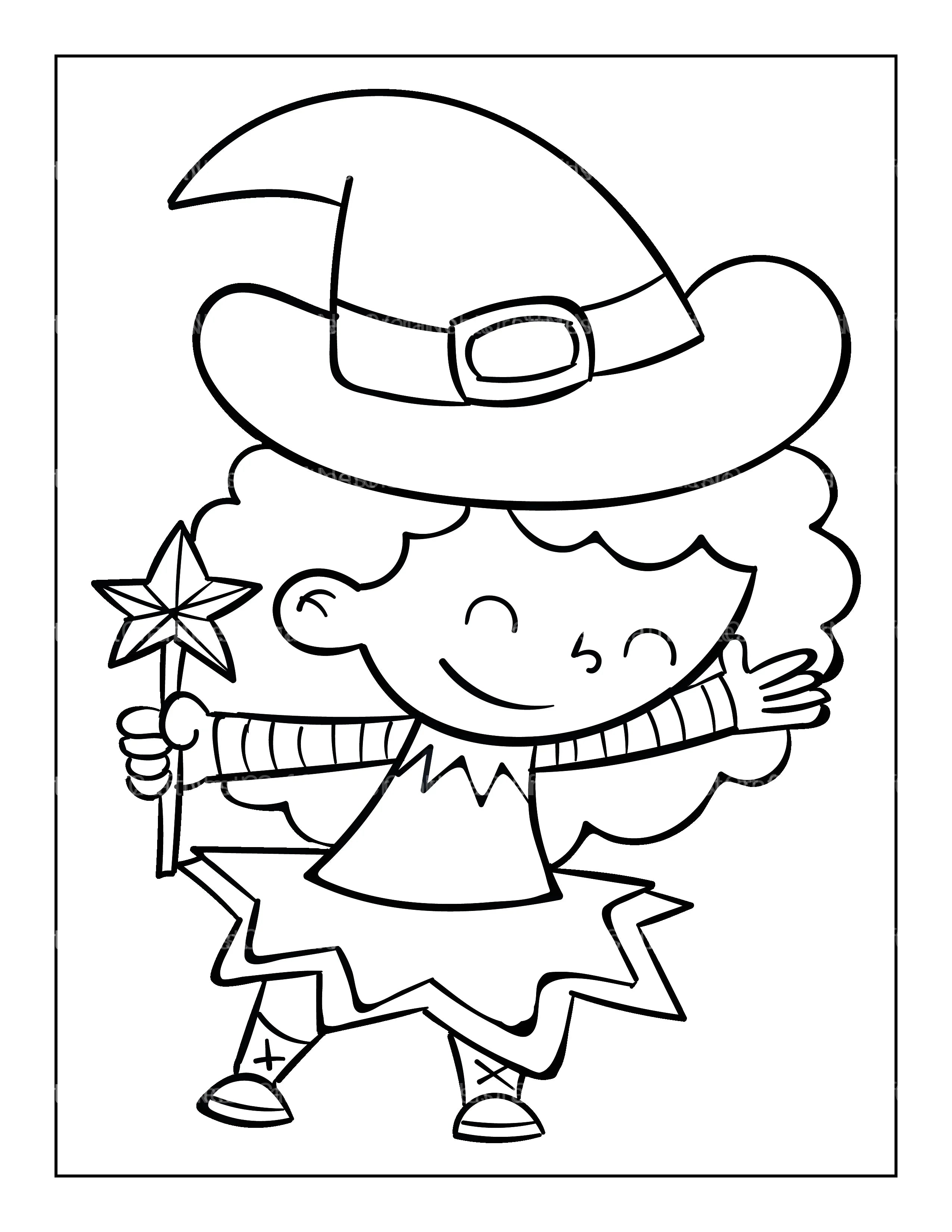 Kids Halloween Coloring Book 8 - CraftNest - Digital Crafting and Art